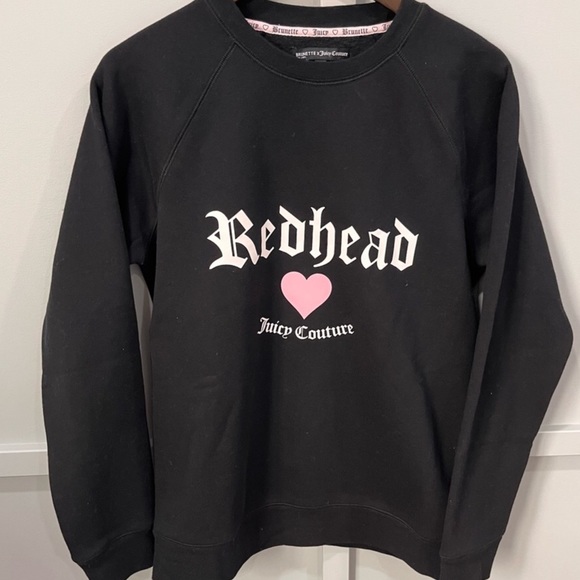 BRUNETTE THE LABEL X JUICY COUTURE the REDHEAD classic sweatshirt small/medium - Picture 6 of 12